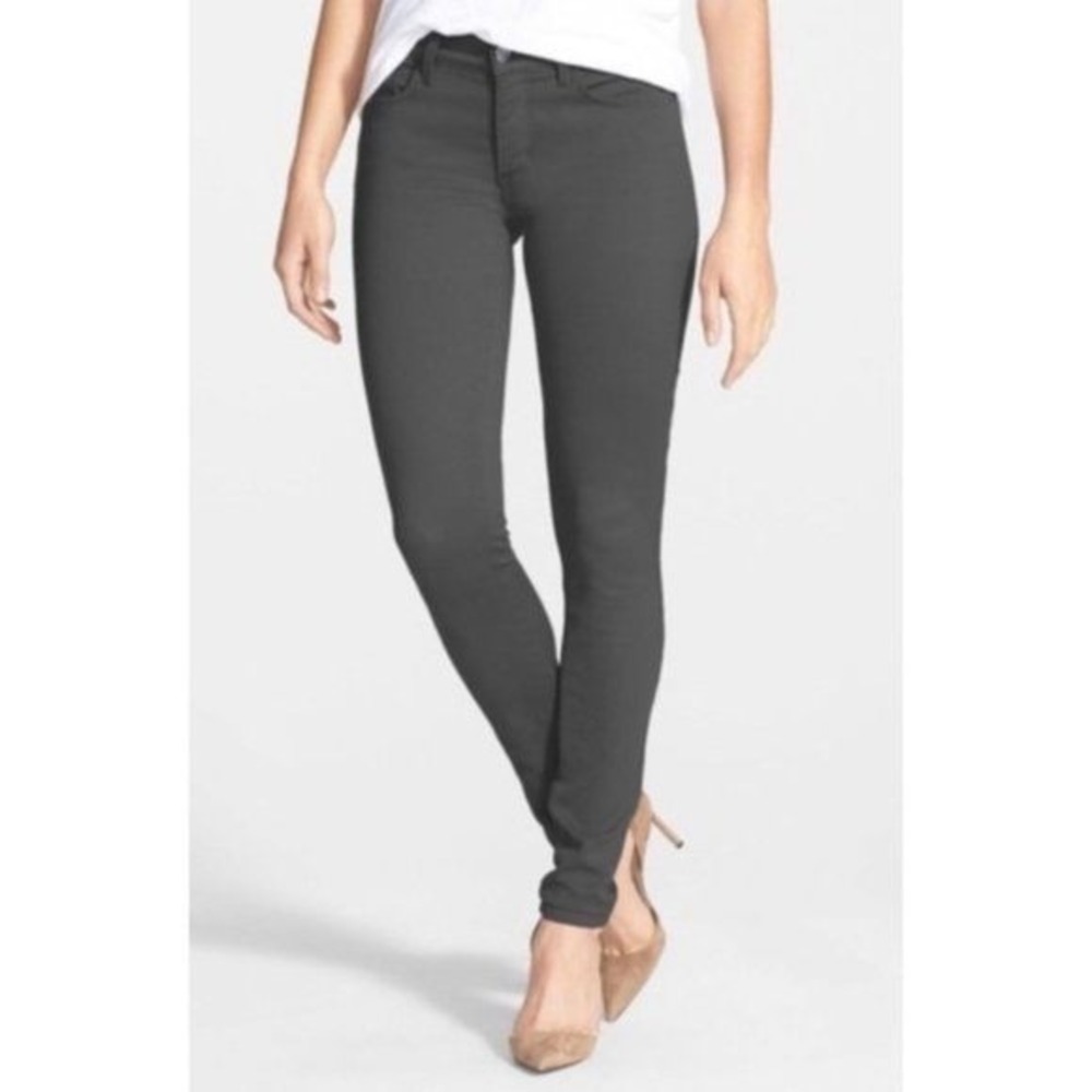 NYDJ Alina Legging Ankle‎ Jeans Womens 2 Charcoal Grey Stretch Denim Slimming